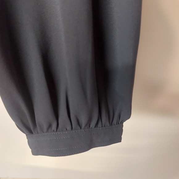 LOFT Charcoal Button-Up Blouse - Picture 4 of 5